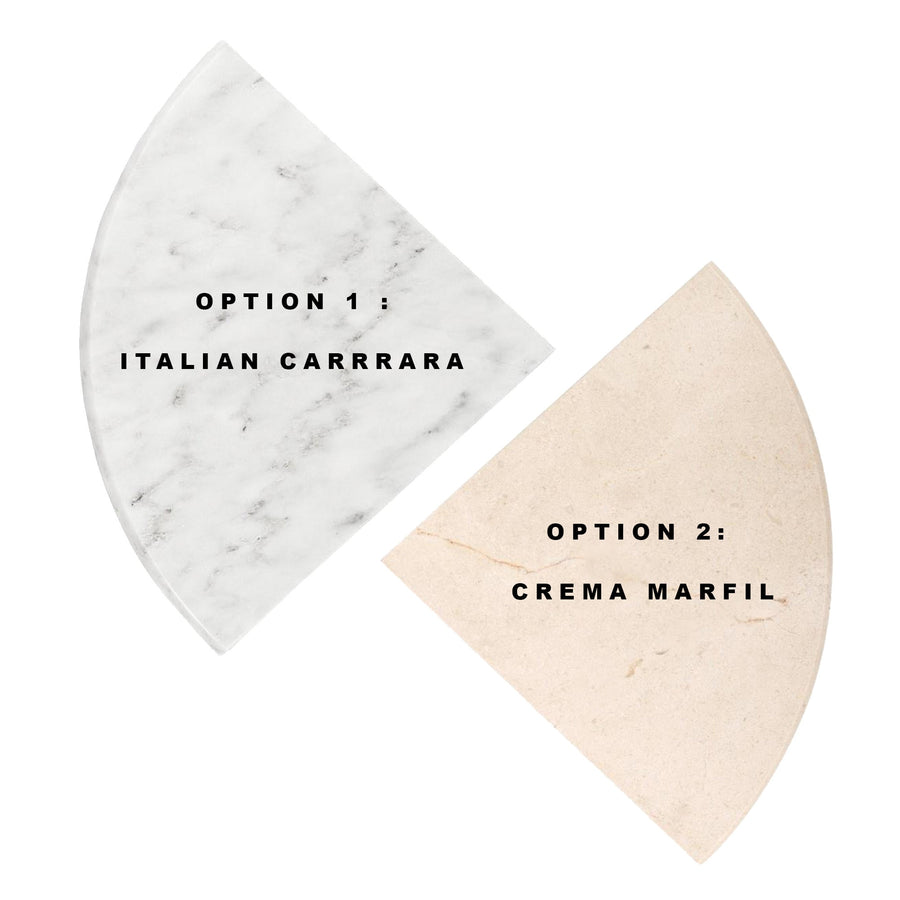Premium Corner Shelf 9" Polished Shower Shampoo Holder Natural Stone Bathroom Caddy Bath Soap Dish - Marble Barn