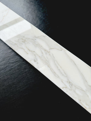 Custom Length Cut From 4x60 Calacatta Gold Marble Thresholds Door Saddles Window Sills Shower Curbs Standard Bevel Polished