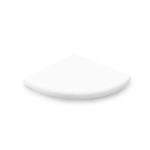 Thassos White Marble Corner Shelf Polished 9'' - Marble Barn