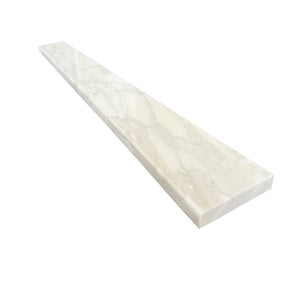 Custom Length Cut From 4x60 Calacatta Gold Marble Thresholds Door Saddles Window Sills Shower Curbs Standard Bevel Polished