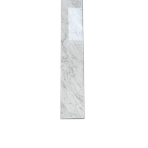 Custom Length Cut From 6x60 White Carrara Marble Thresholds Door Saddles Window Sills Shower Curbs Single Hollywood Bevel Polished