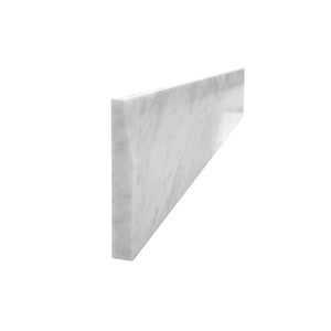 Custom Length Cut From 6x60 White Carrara Marble Thresholds Door Saddles Window Sills Shower Curbs Single Hollywood Bevel Polished