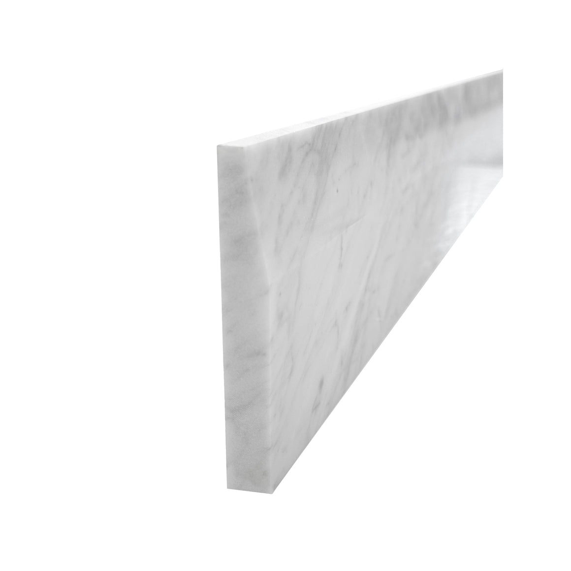 Custom Length Cut From 5x60 White Carrara Marble Thresholds Door Saddles Window Sills Shower Curbs Single Hollywood Bevel Polished