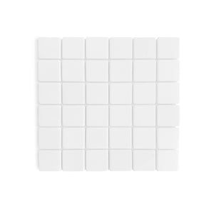 Thassos Marble Mosaic Tumbled Tile 2" x 2" White Thassos Marble Bathroom Tiles & Backsplash Mosaics