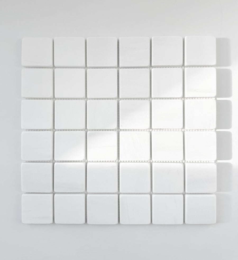 Dolomite Mosaic Tumbled Tile 2" x 2" Dolomite Bathroom Tiles & Backsplash Mosaics - Marble Barn