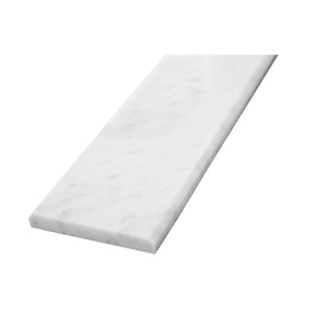 Custom Length Cut From 4x60 White Carrara Marble Thresholds Door Saddles Window Sills Shower Curbs Standard Bevel Polished