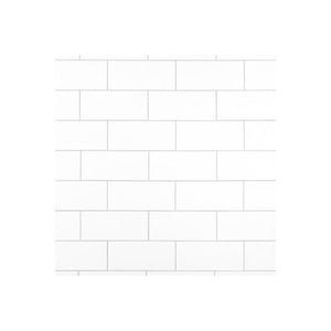 Bright White Ice Ceramic Wall Tile 4"x10" Glossy - Marble Barn