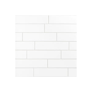 White Subway Ceramic Wall Tile 3''x12'' Glossy - Marble Barn