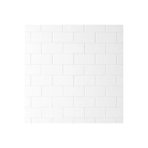 Bright White Ice Subway Ceramic Tile 3"x6" Glossy - Marble Barn