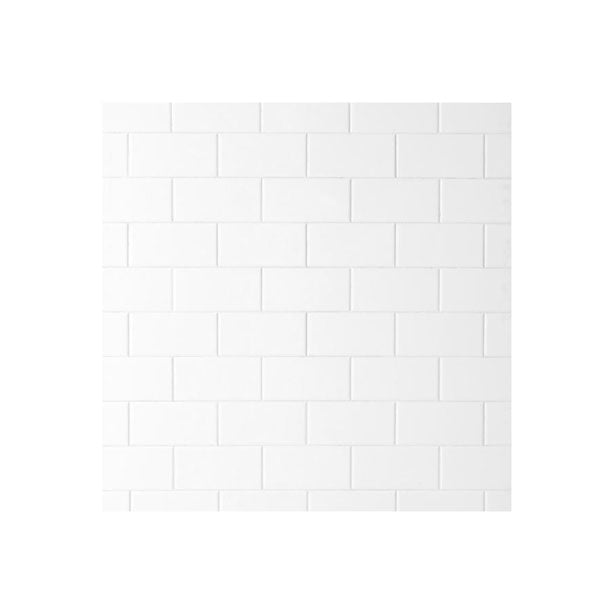 Bright White Ice Subway Ceramic Tile 3"x6" Glossy - Marble Barn
