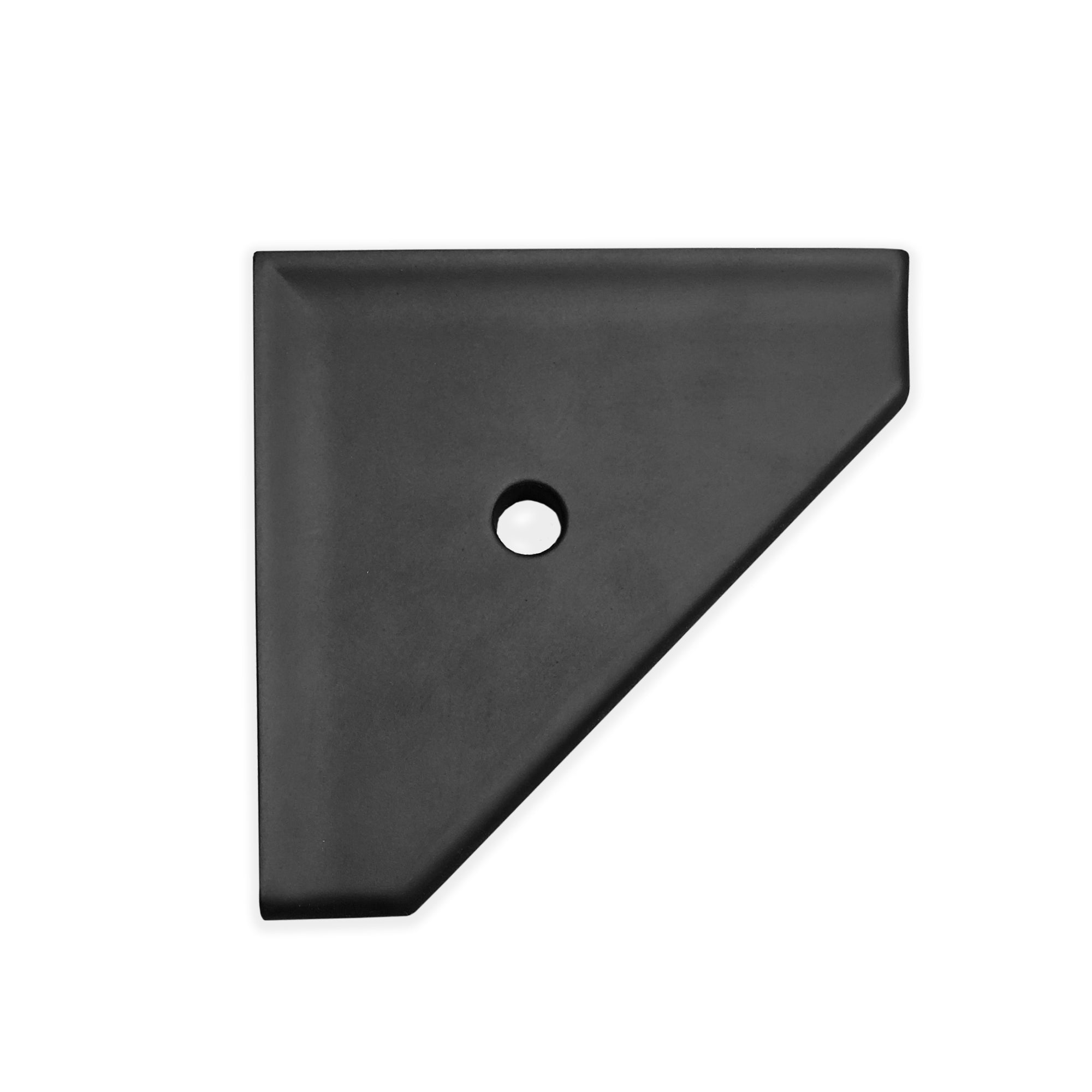 8 Matte Black Ceramic Corner Shelf Elegant Shower Shelf with a Drain -  Marble Barn