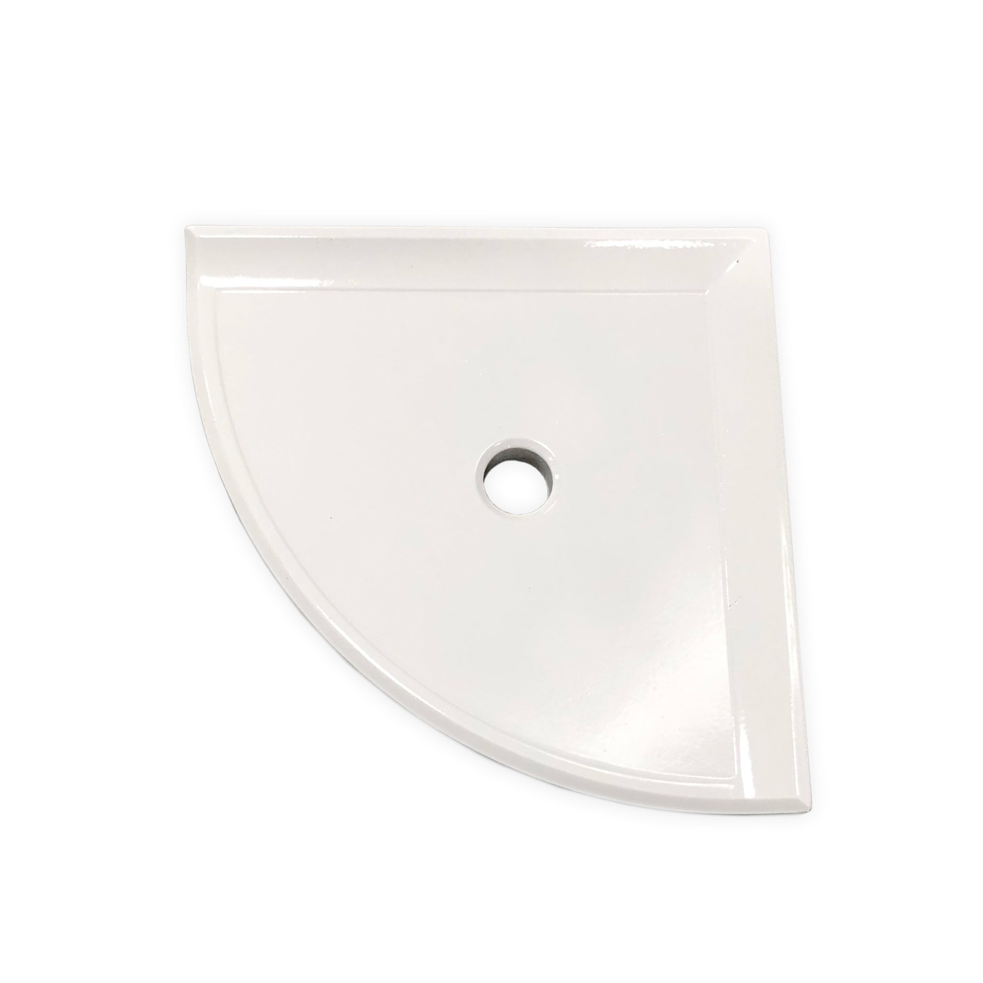 White Ceramic Corner Shower Shelf